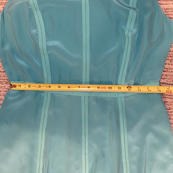 Talbots Turquoise Silk Dress - Picture 3 of 12